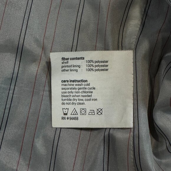 ESPRIT Womens Size XL Black Zip Front Utility Jacket Drawstring Waist Pockets - Picture 9 of 15